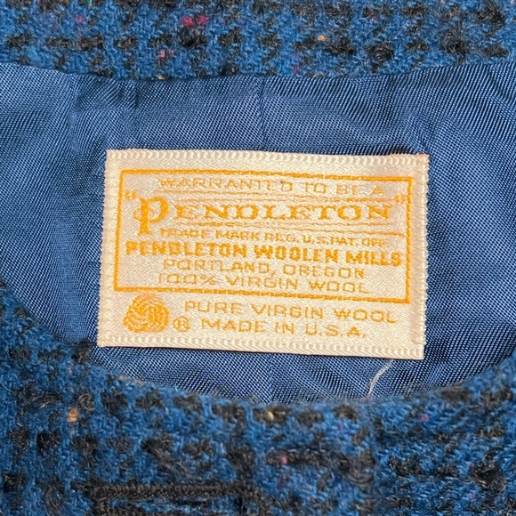 Pendleton | Vintage Blue 100% Virgin Wool Blazer Sz M/L - Picture 5 of 5